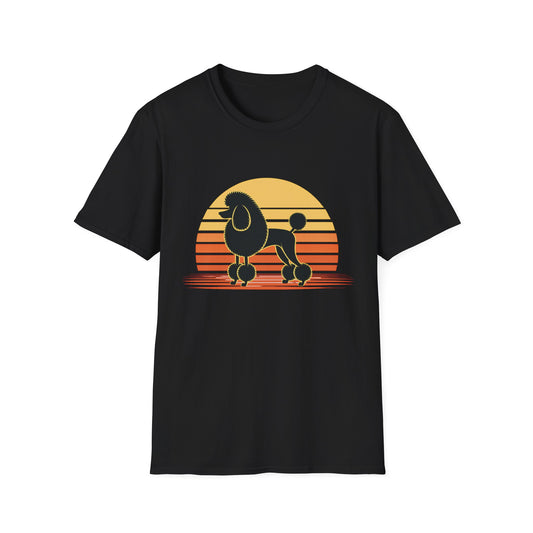 Retro Poodle Sunset Tee