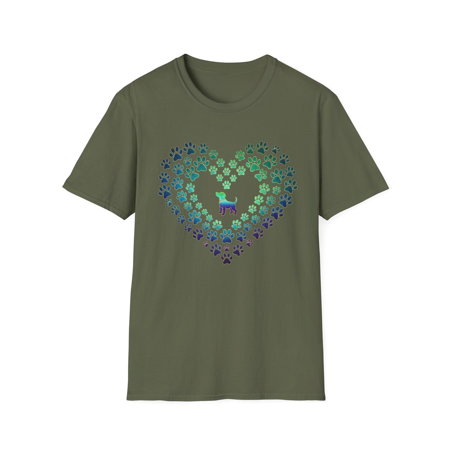 Pawprint Heart Glow Tee
