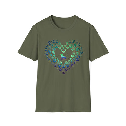 Pawprint Heart Glow Tee
