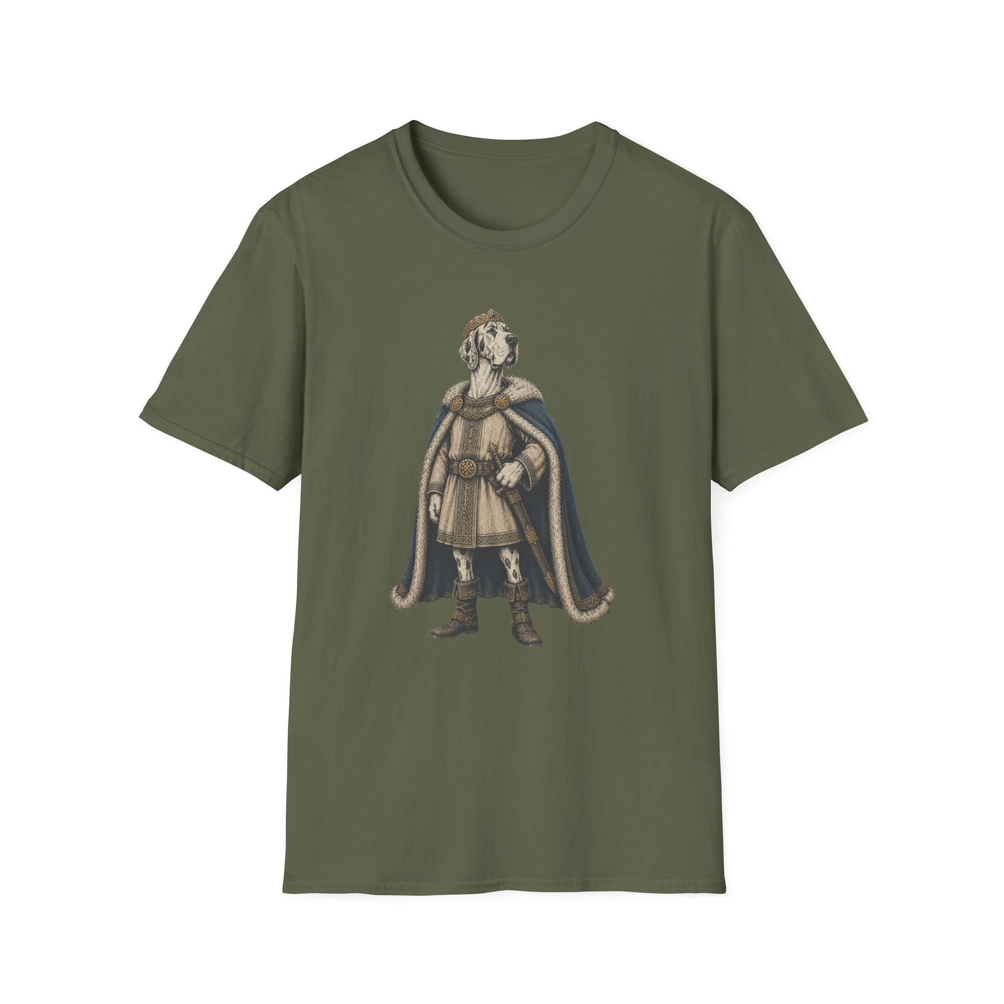 Great Dane Dressed As A Danish Viking Tee