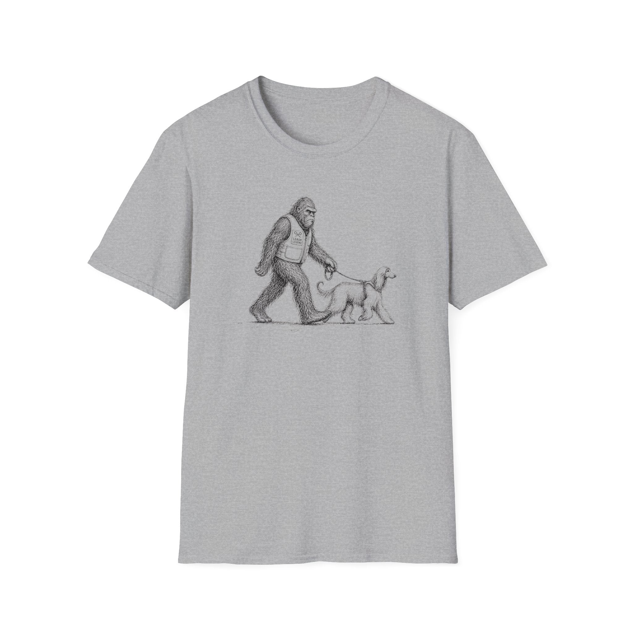 Bigfoot Walking Afghan Hound Tee