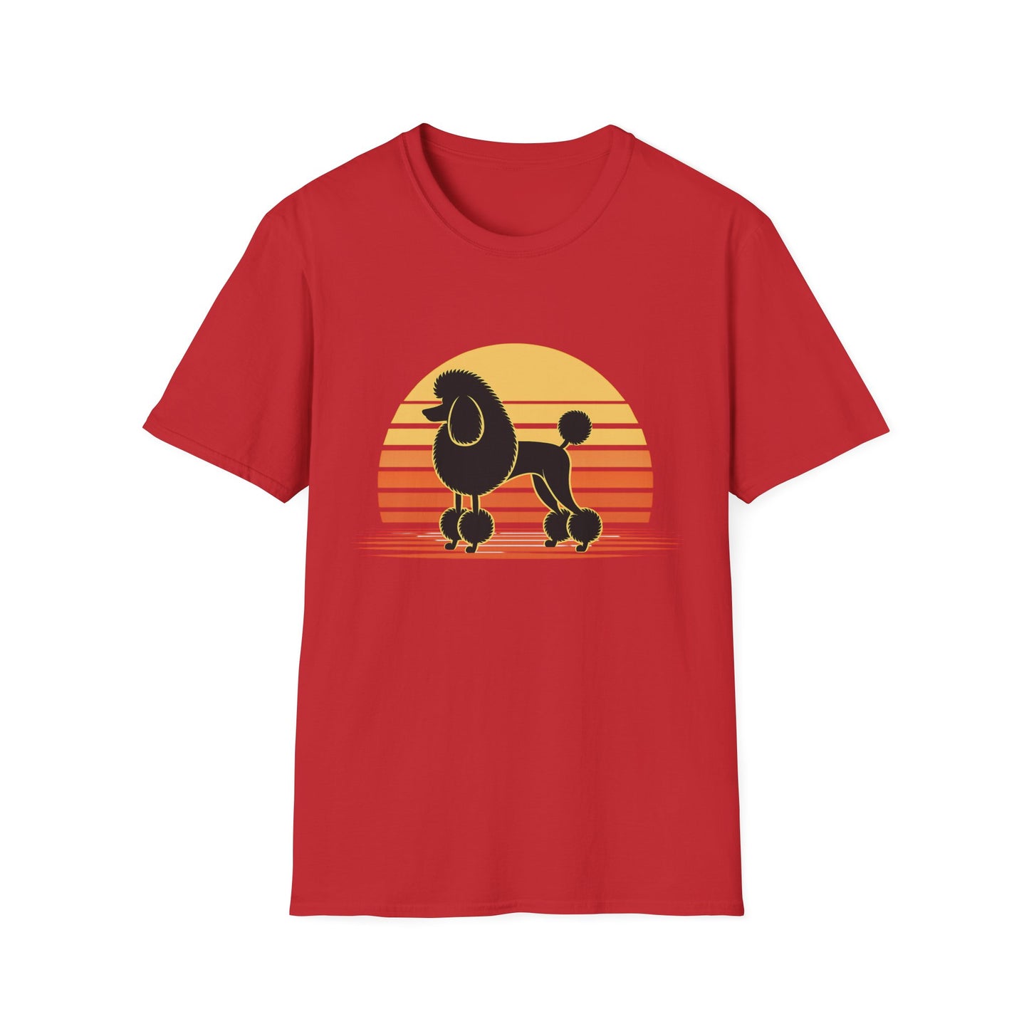 Retro Poodle Sunset Tee