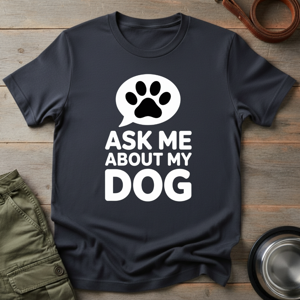 Ask Me About My Dog Tee