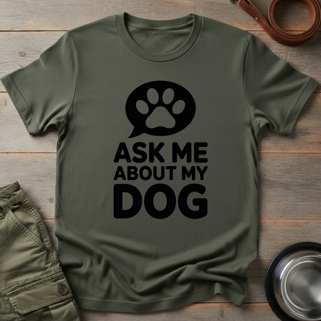 Ask Me About My Dog Tee