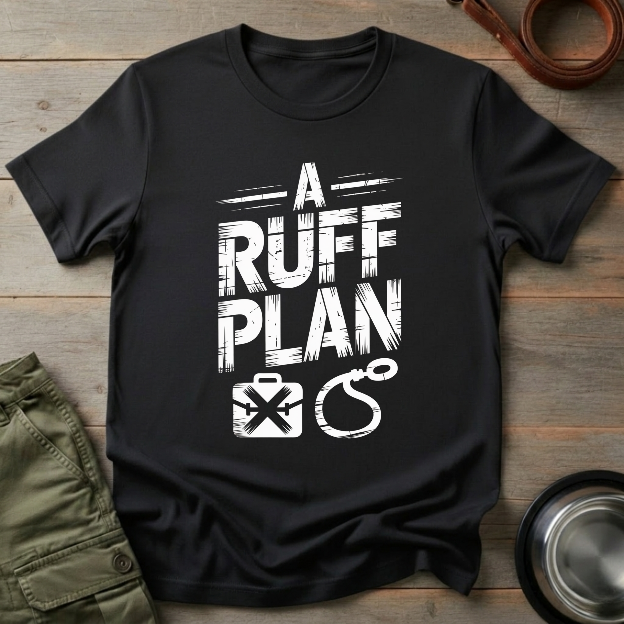 A Ruff Plan Dog Tee