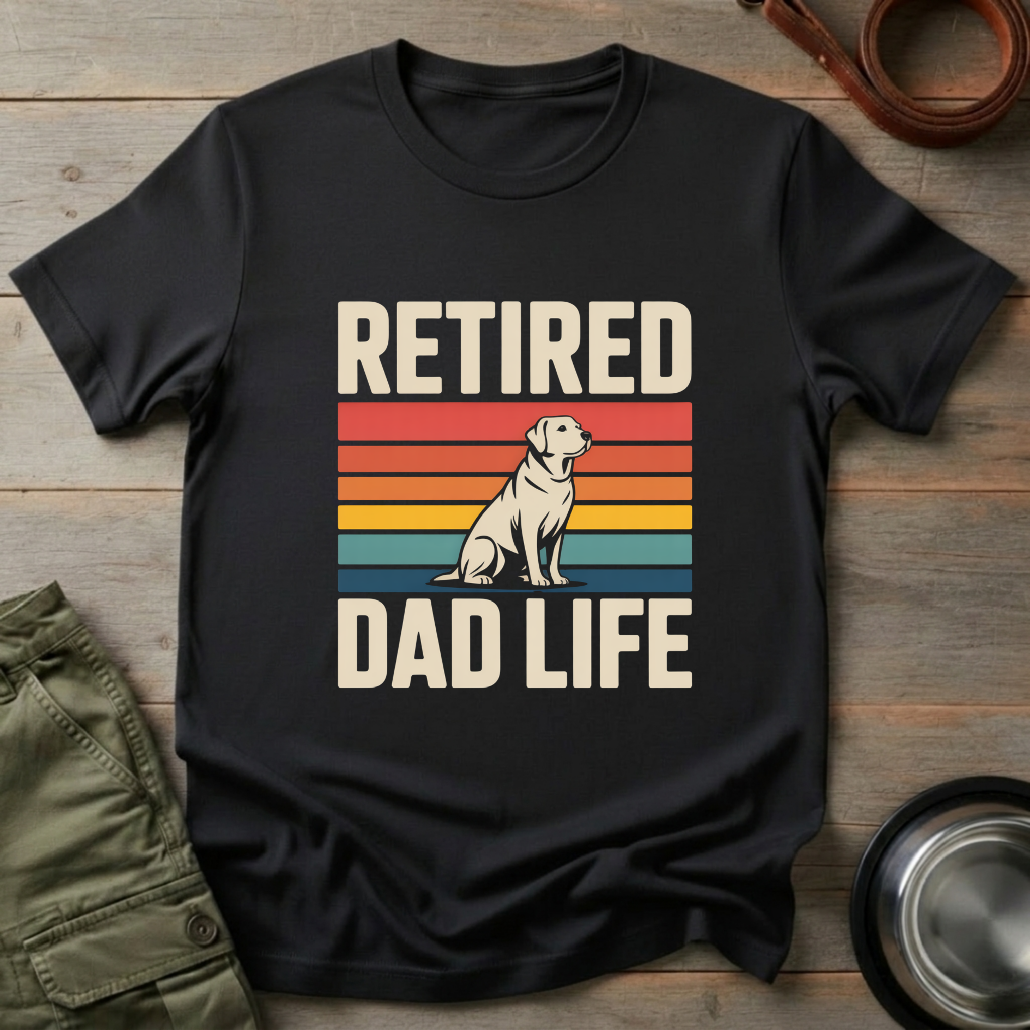 Retired Dad Life Labrador Tee
