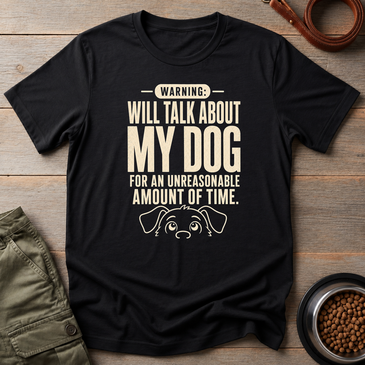 Warning Dog Talk Incoming Tee
