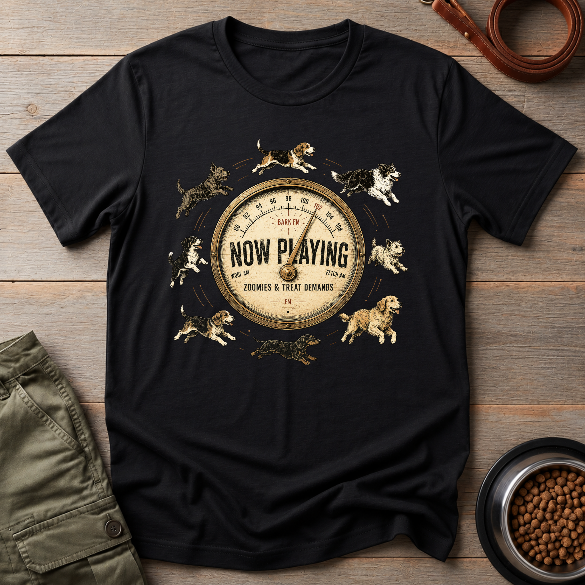 Bark FM Now Playing Zoomies & Treat Demands Tee