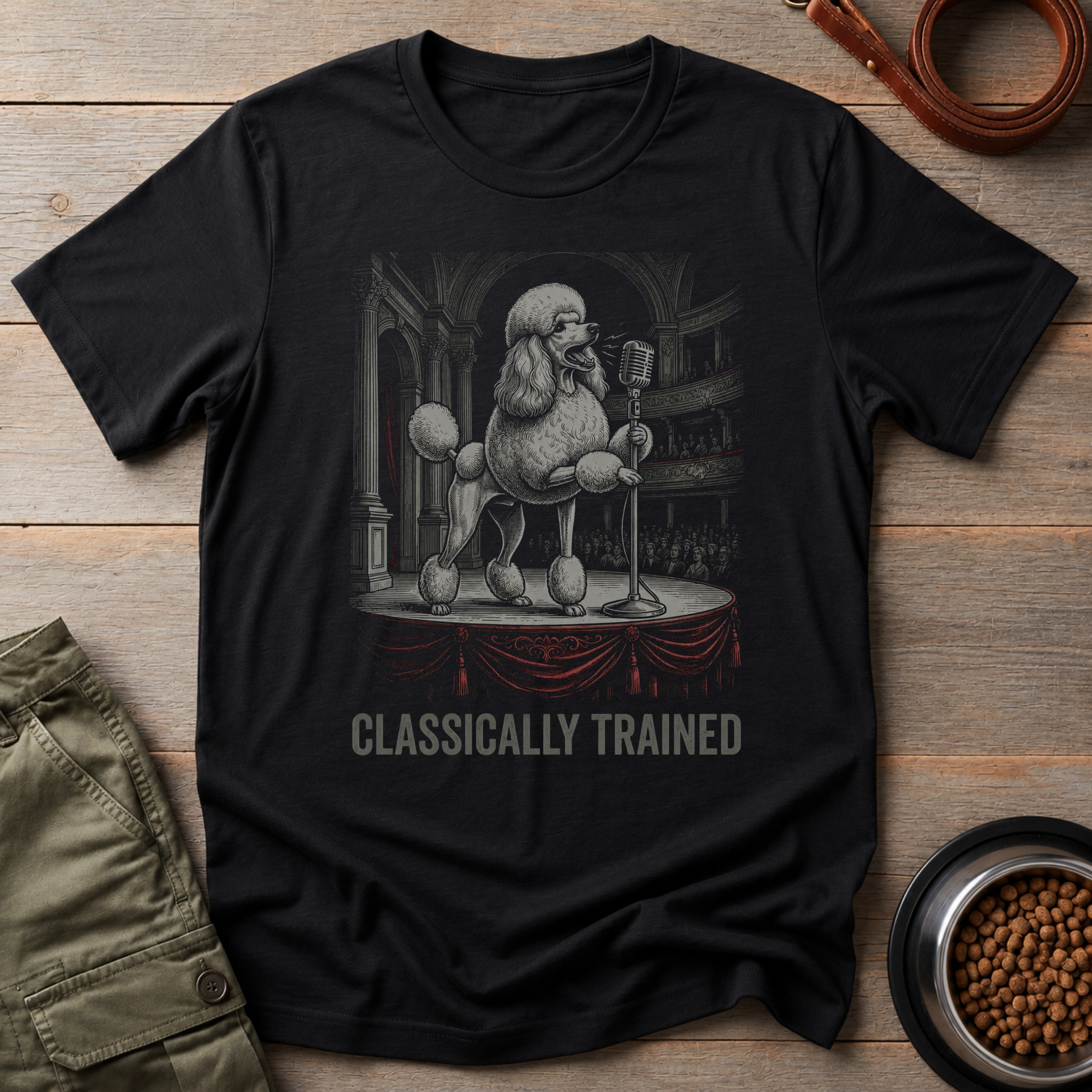 Poodle Opera Singer Tee