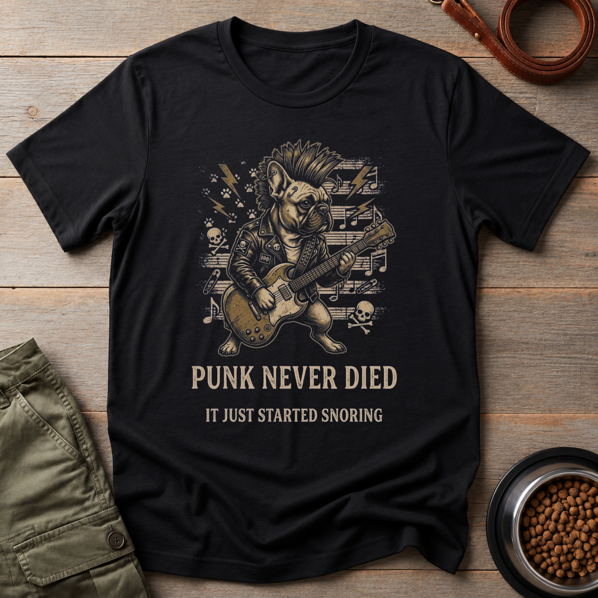 French Bulldog Punk Rock Tee
