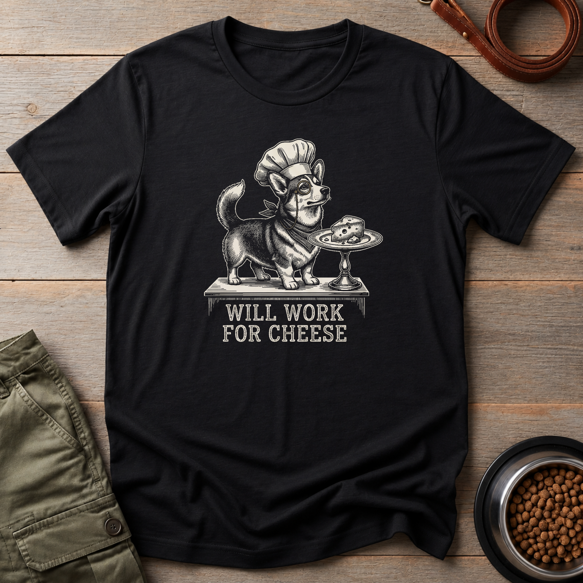 Will Work For Cheese Tee