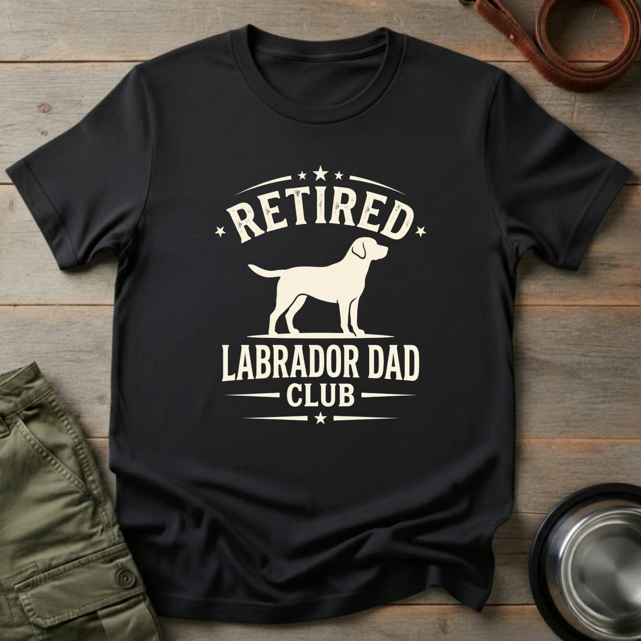 Retired Labrador Dad Club Tee