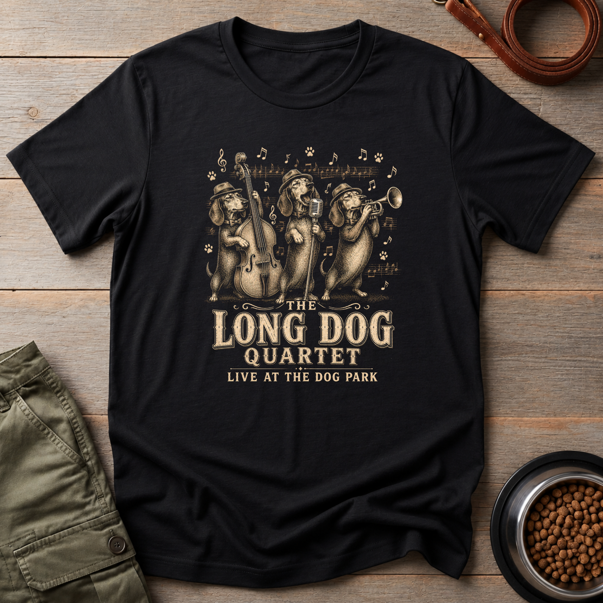 Dachshund Long Dog Quartet Tee