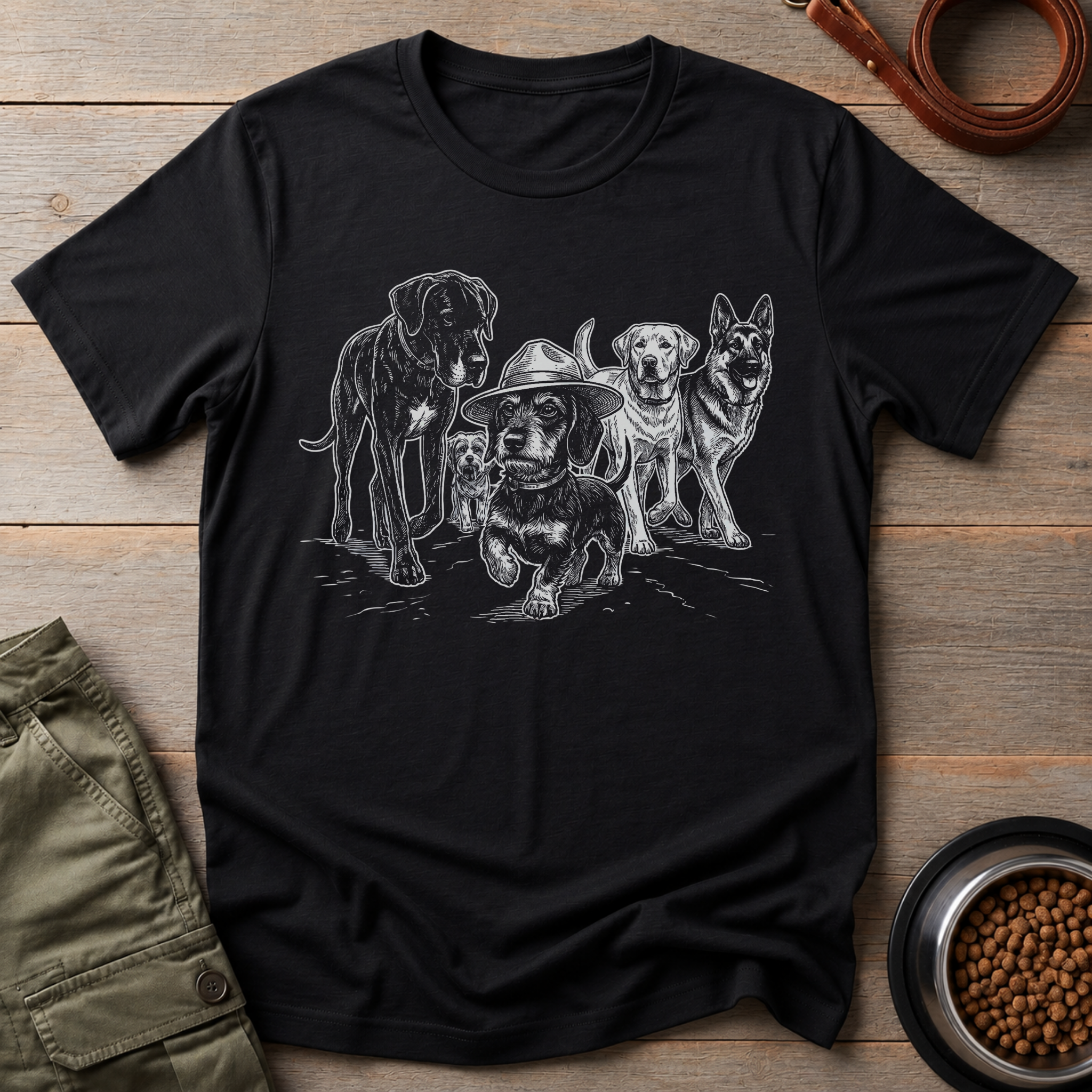 Dachshund Big Plans Tee