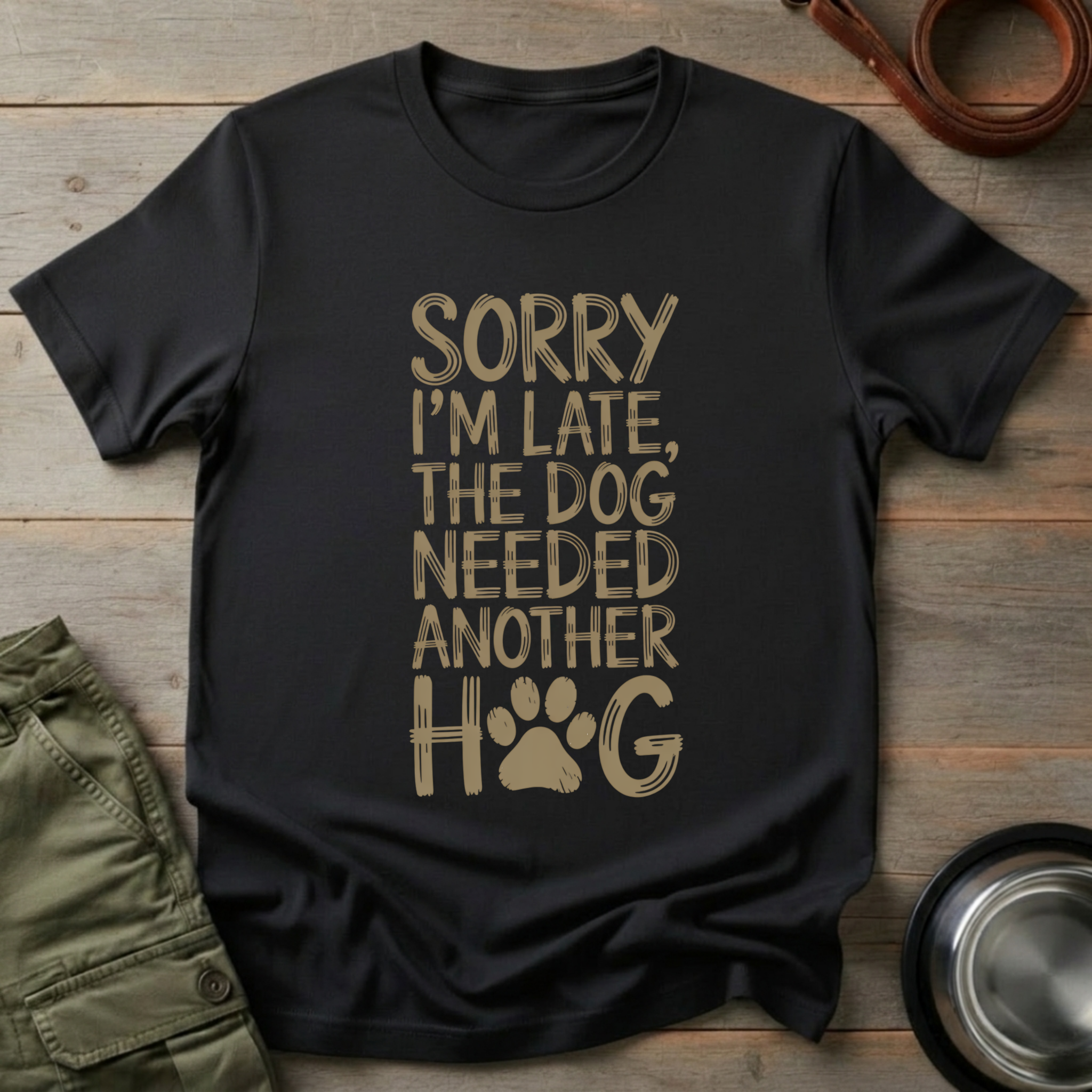 Sorry I’m Late Dog Tee