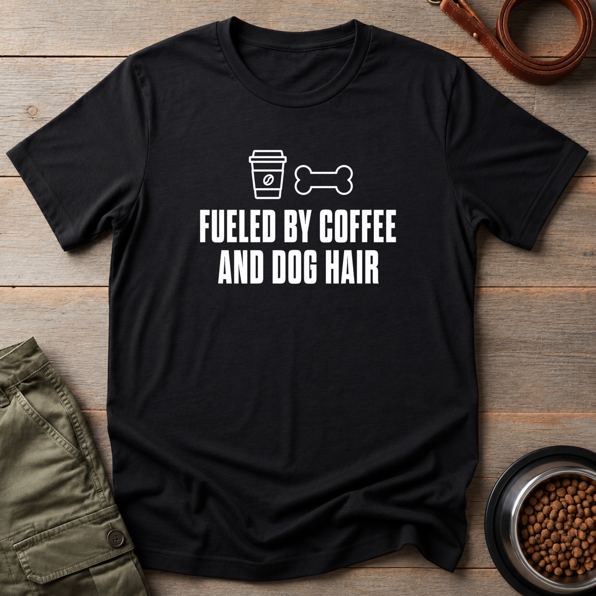 Fueled By Coffee And Dog Hair Tee