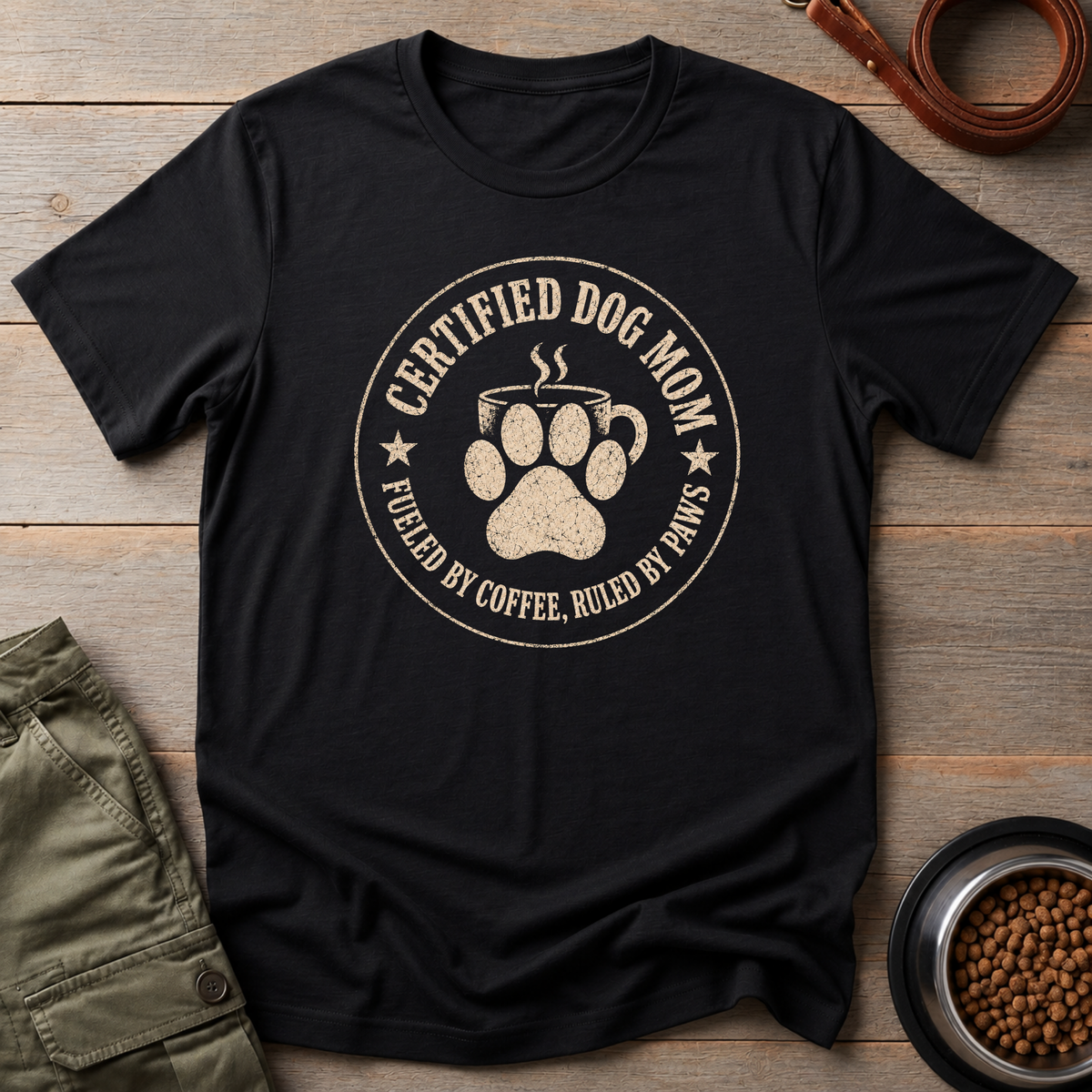 The Caffeinated Dog Mom Tee