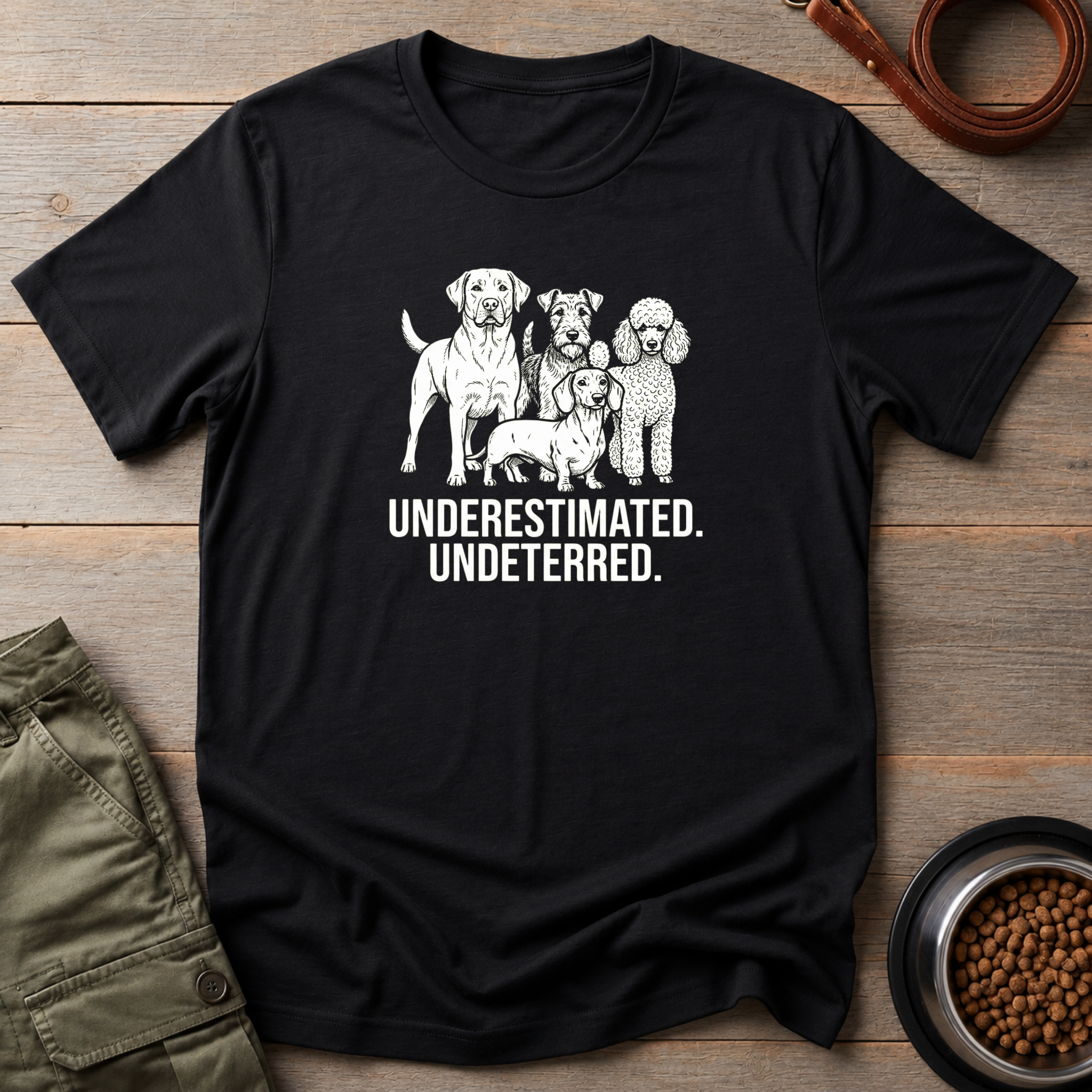 Dogs Underrated Undeterred Tee