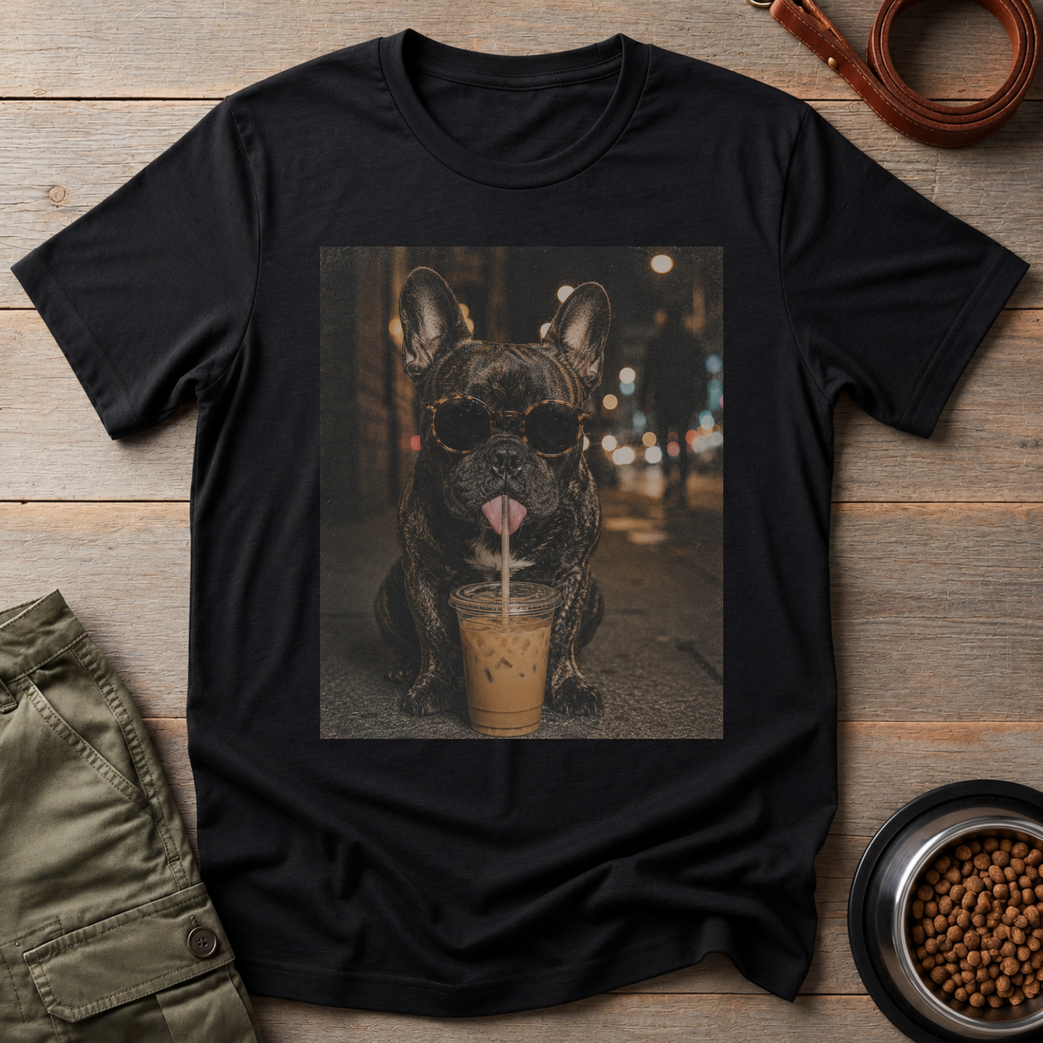 French Bulldog Iced Coffee Tee