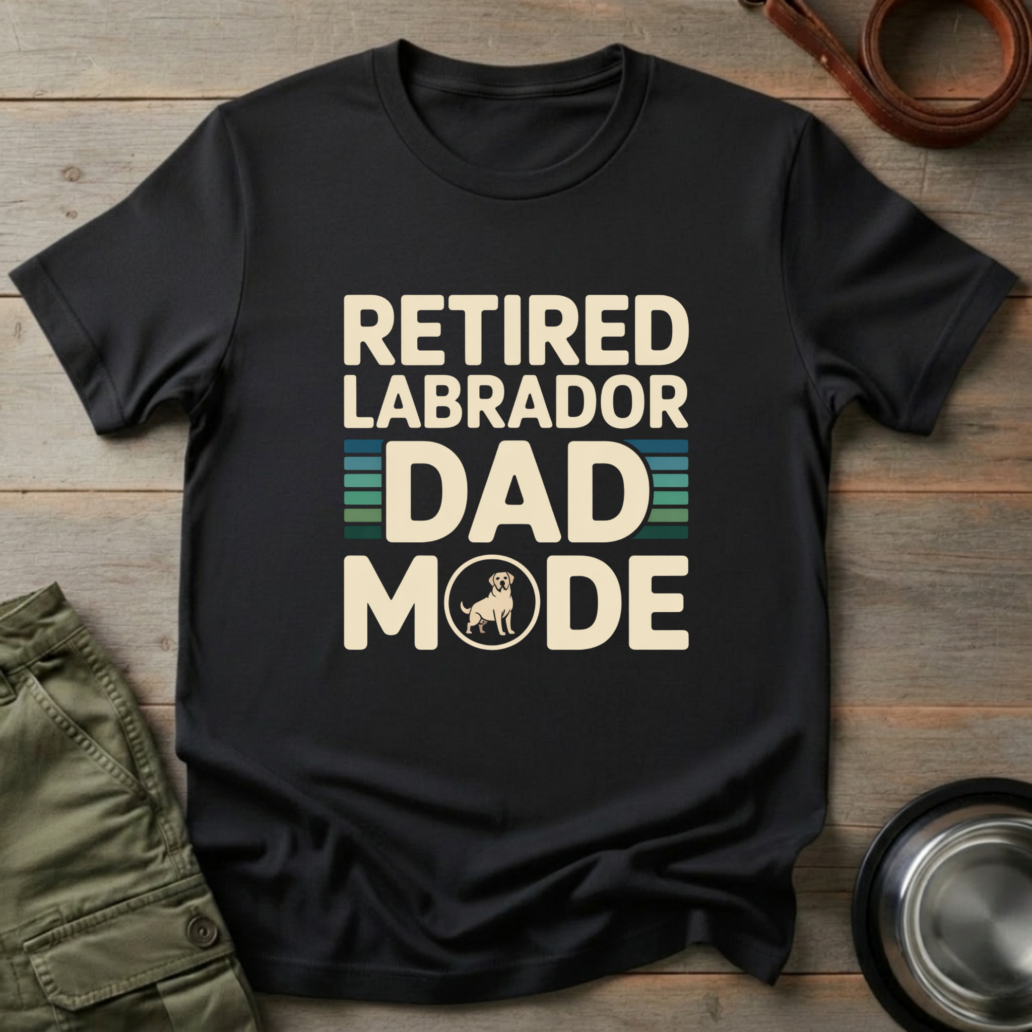Retired Labrador Dad Mode Tee