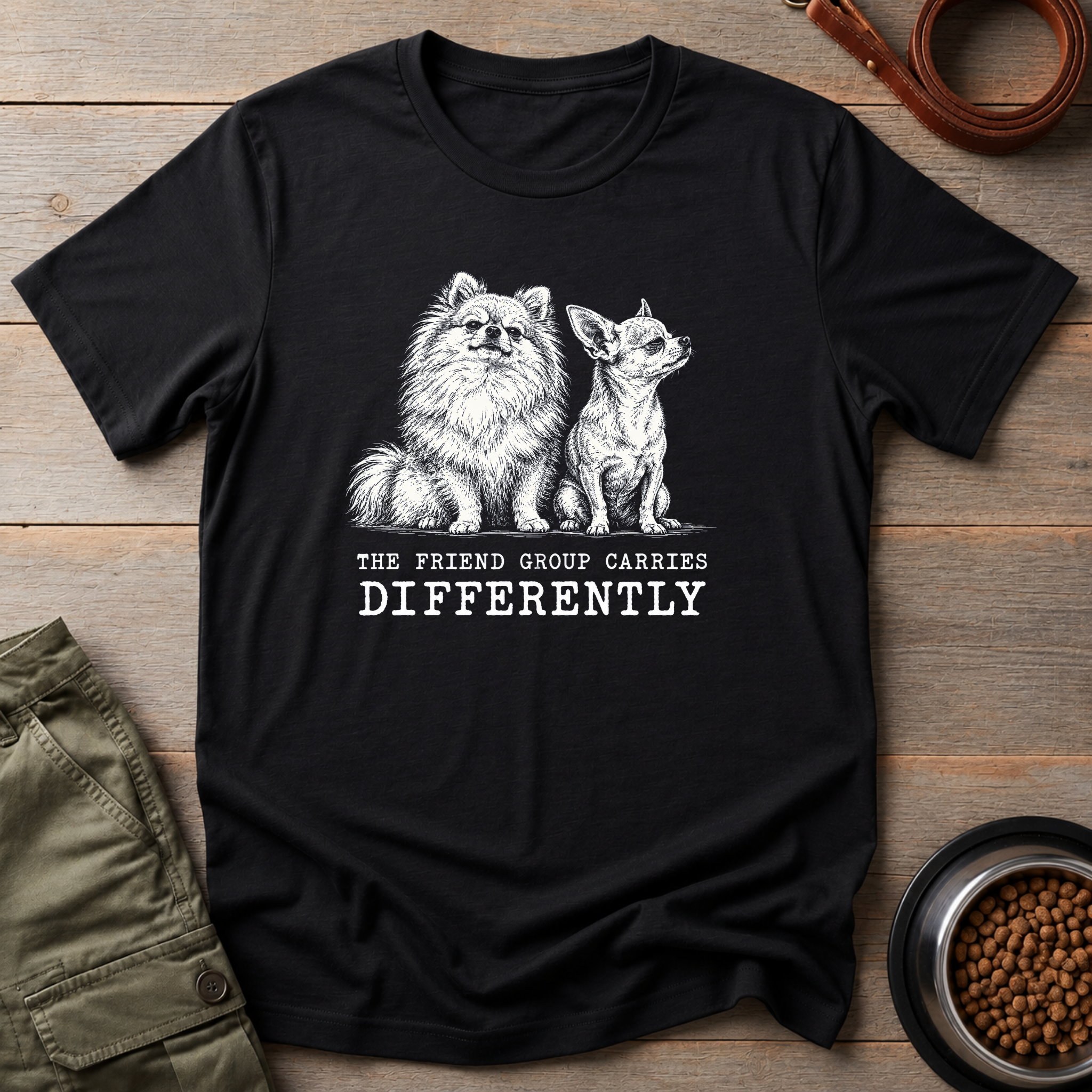 The Friend Group Carries Differently Tee