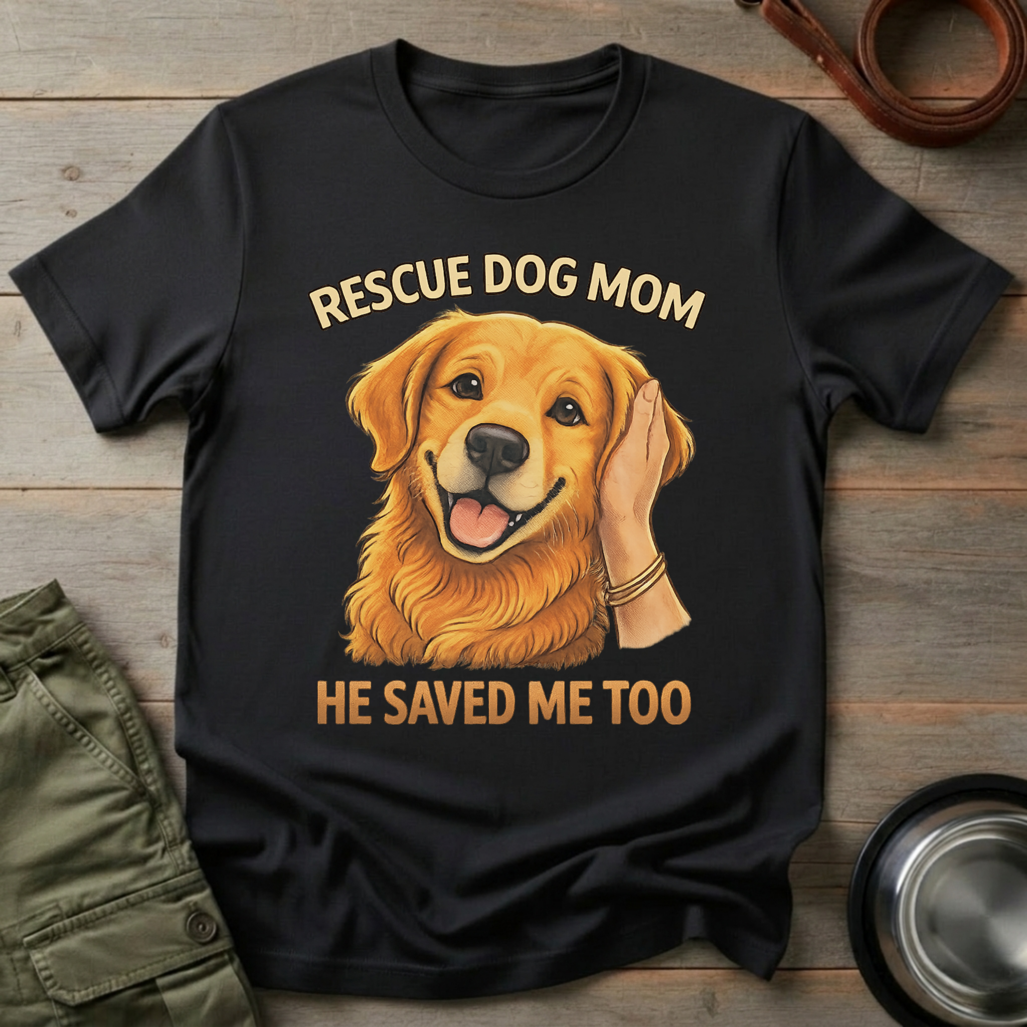 Rescue Dog Mom Tee