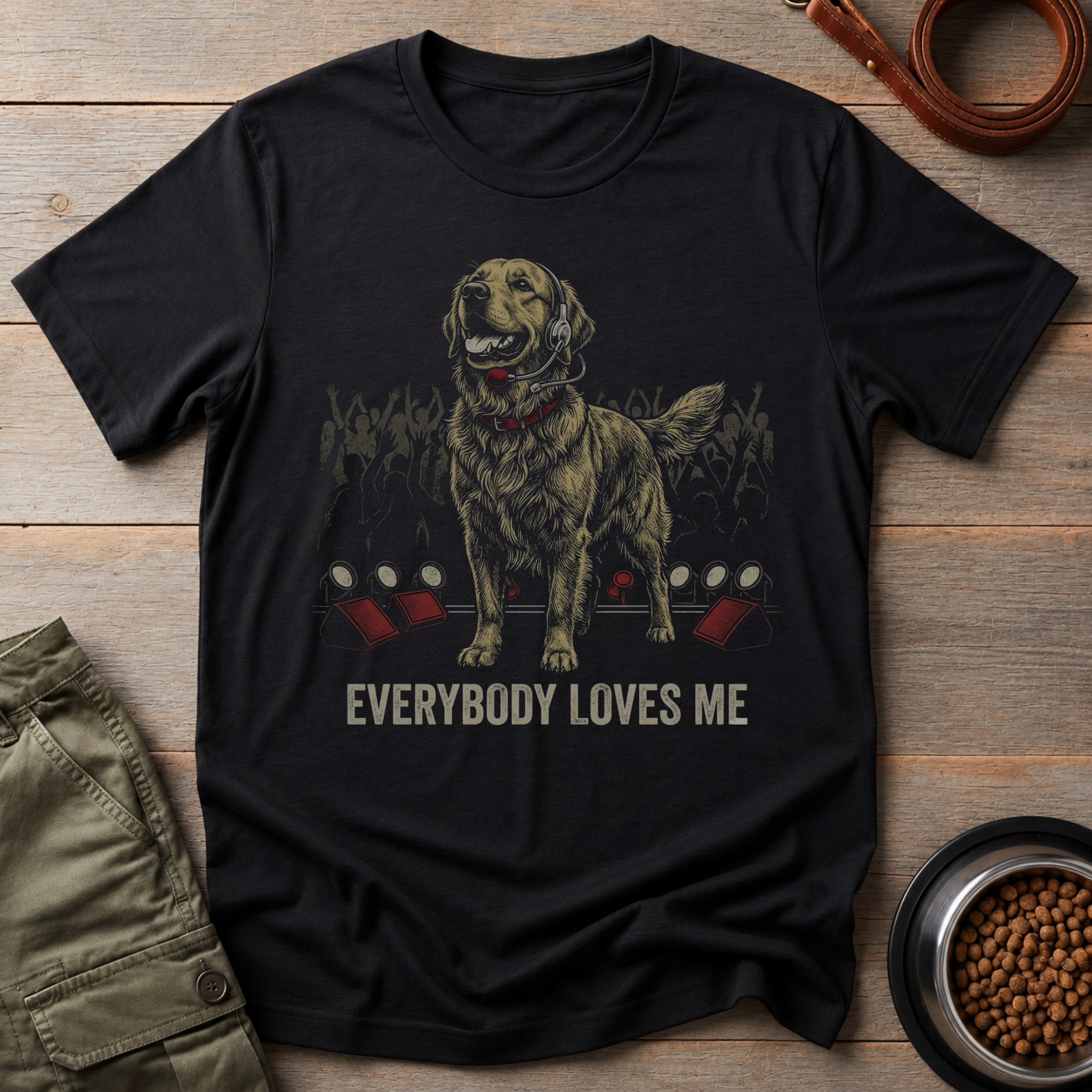 Golden Retriever Pop Star Tee