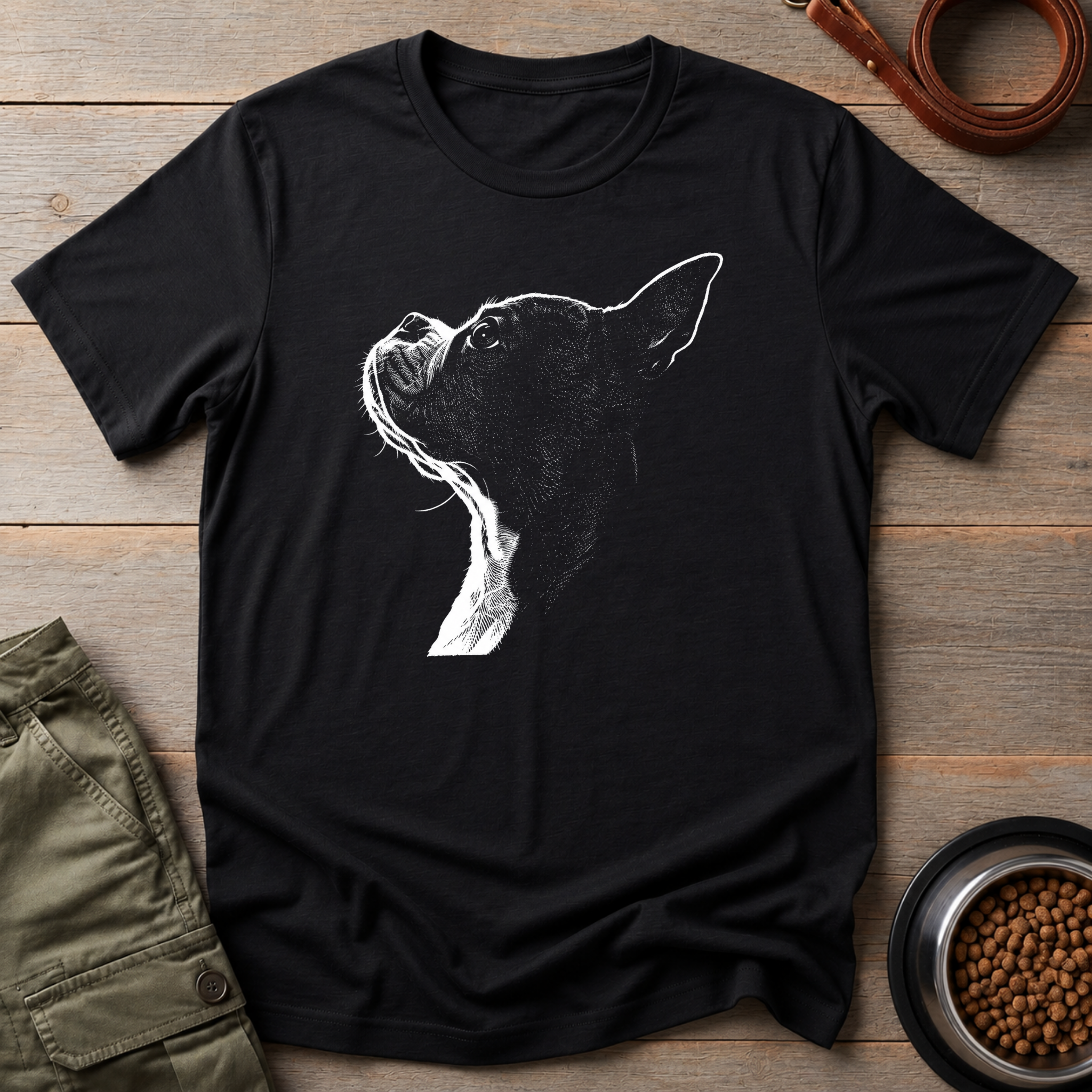 Boston Terrier Shadow Tee
