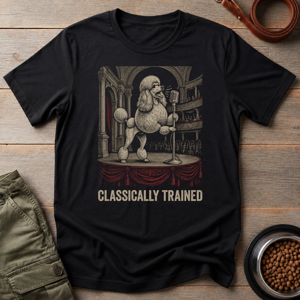 Poodle Opera Singer Tee