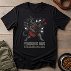 German Shepherd Metal Guitarist Tee