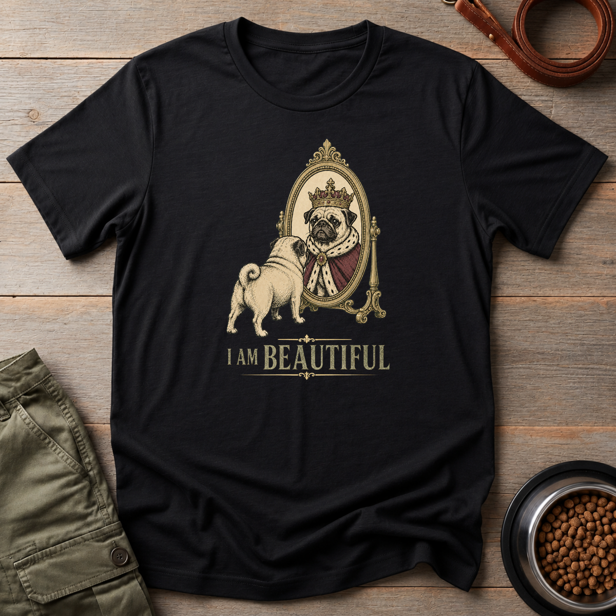 Royal Pug Reflection Tee