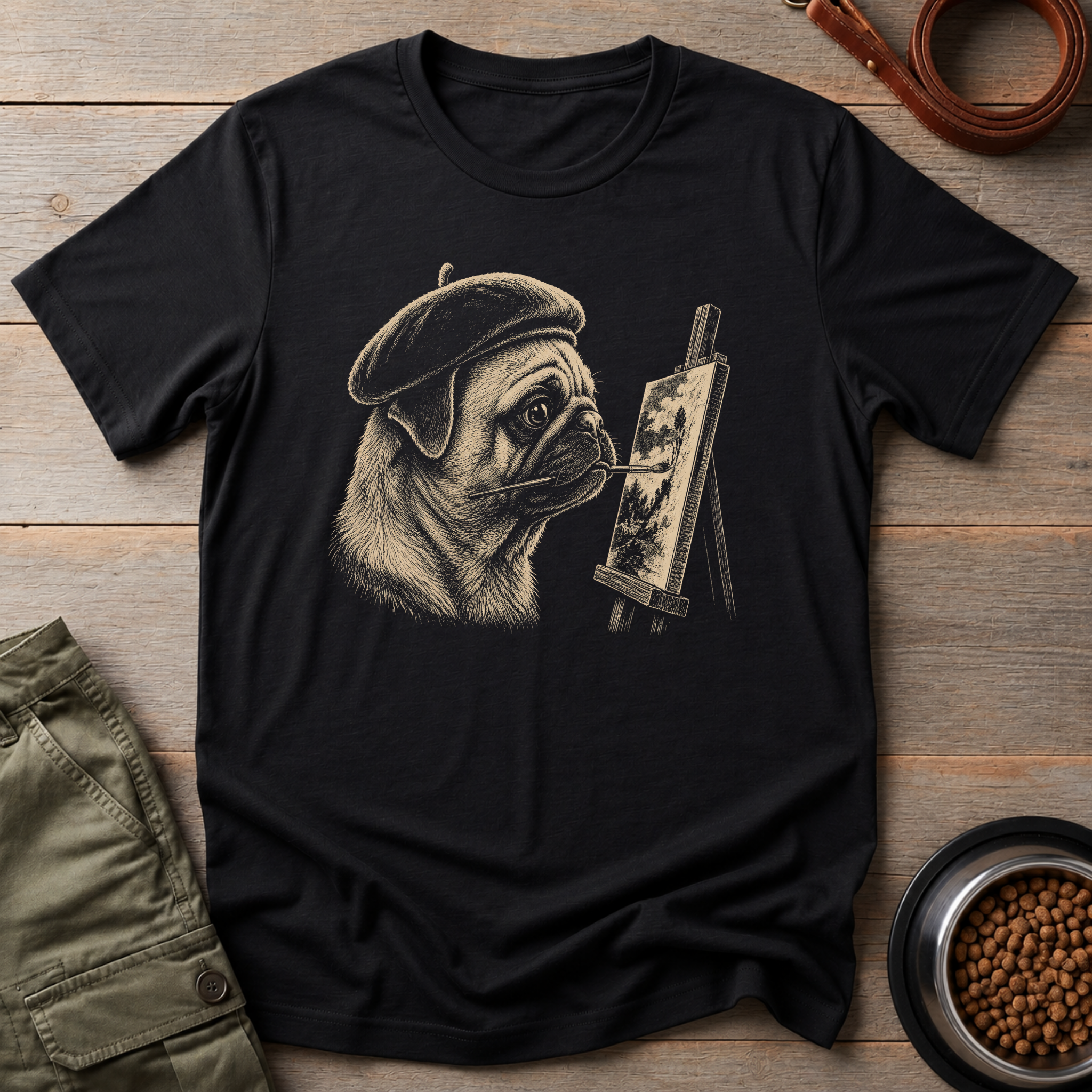 Pug the Painter Tee