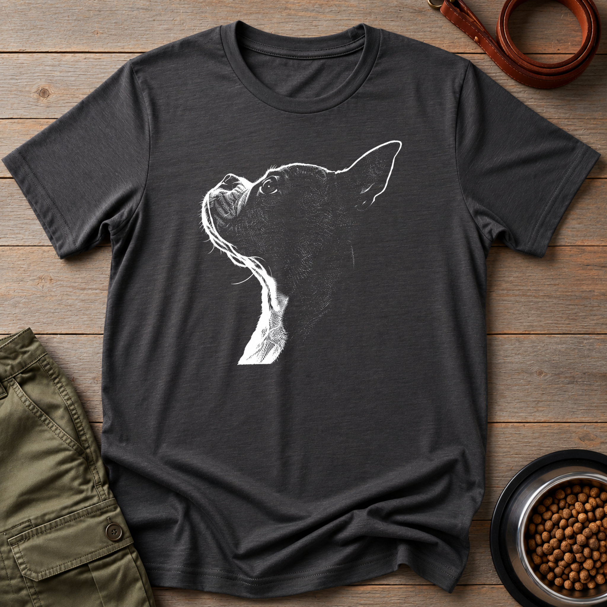 Boston Terrier Shadow Tee