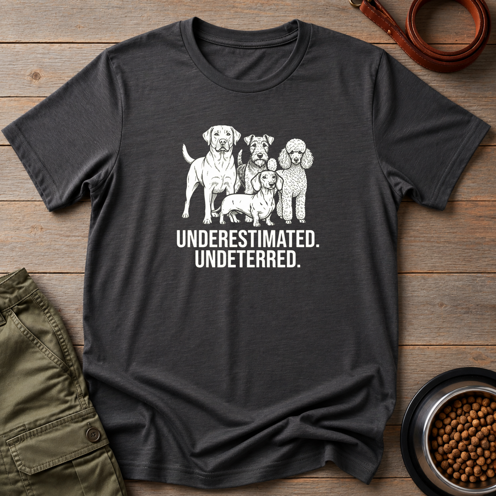 Dogs Underrated Undeterred Tee