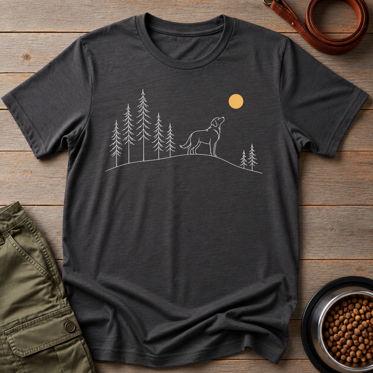 Moonlit Mountain Dog Tee