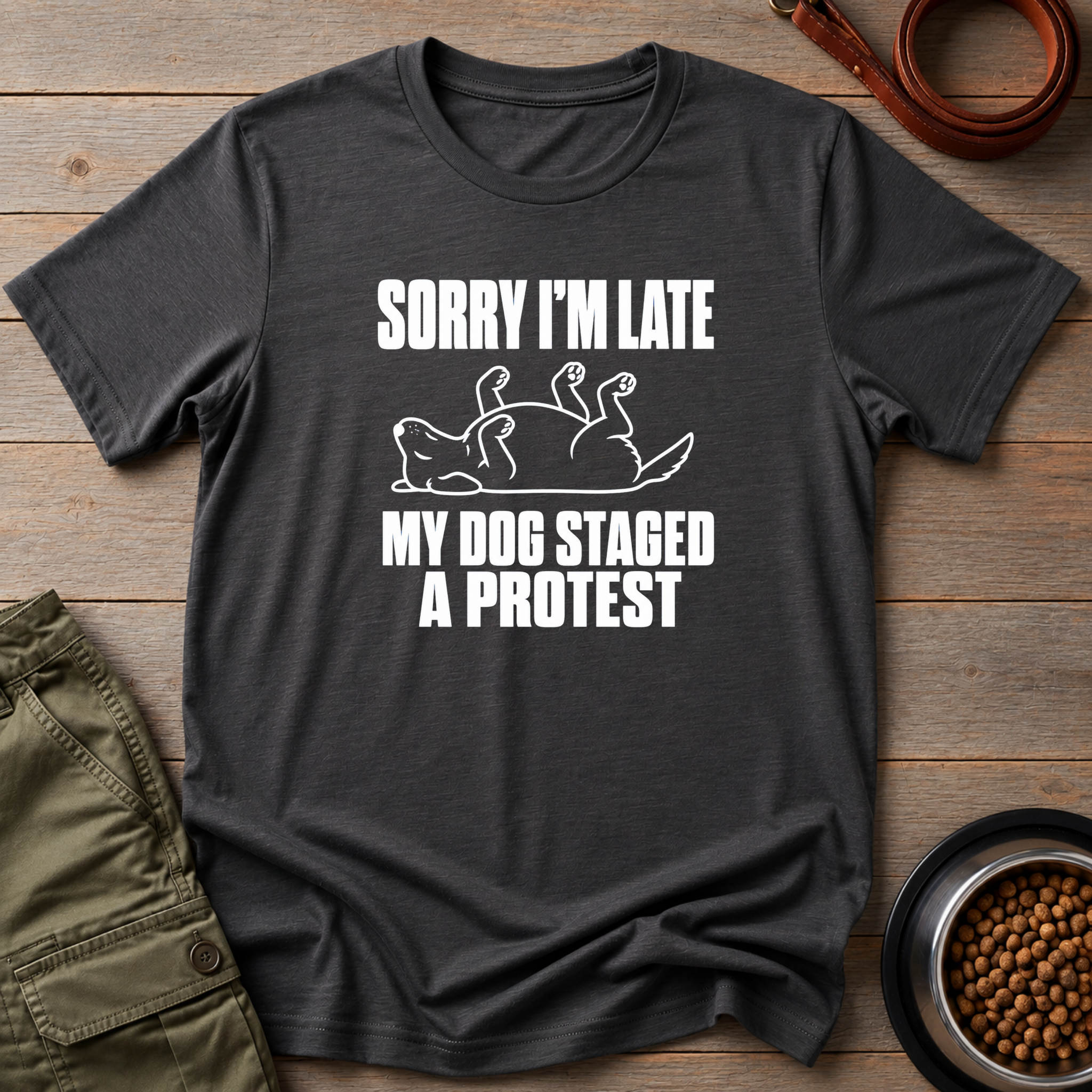 My Dog Staged A Protest Vintage Tee