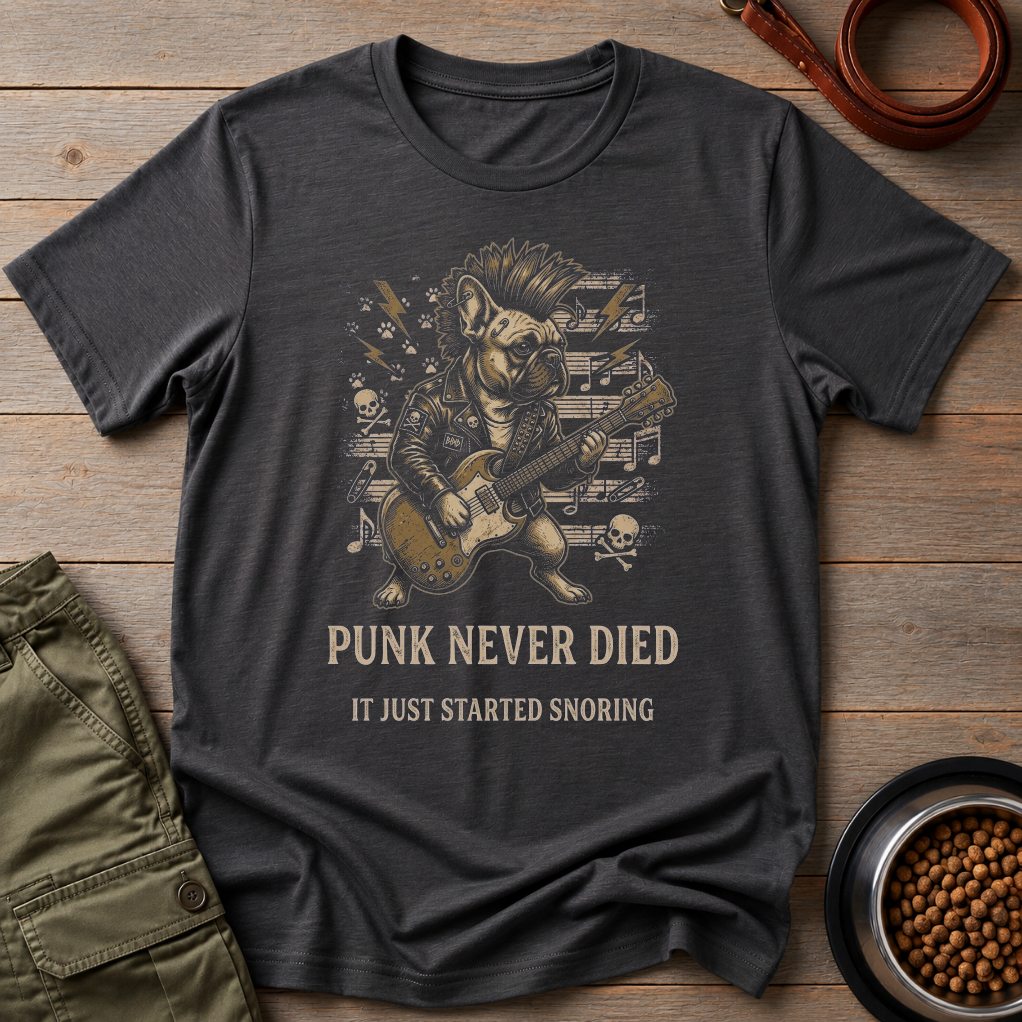 French Bulldog Punk Rock Tee