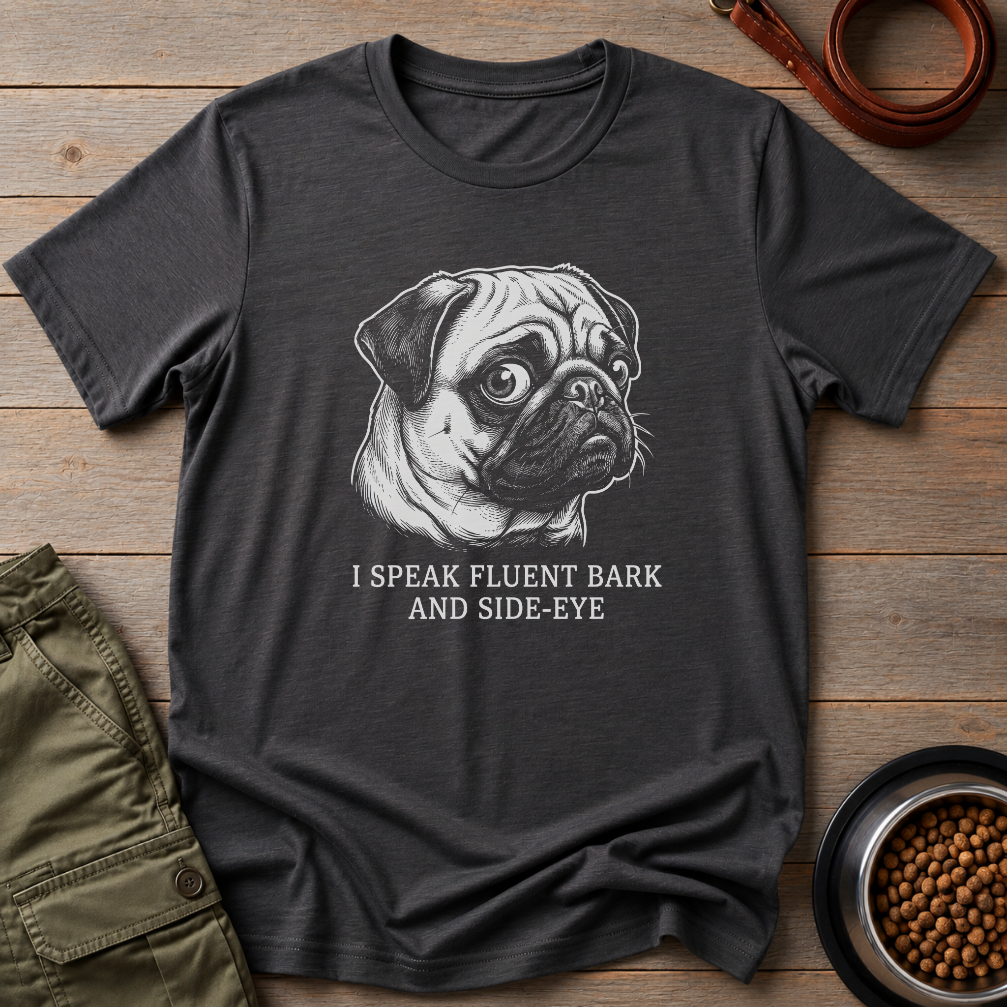 Pug I Speak Fluent Tee
