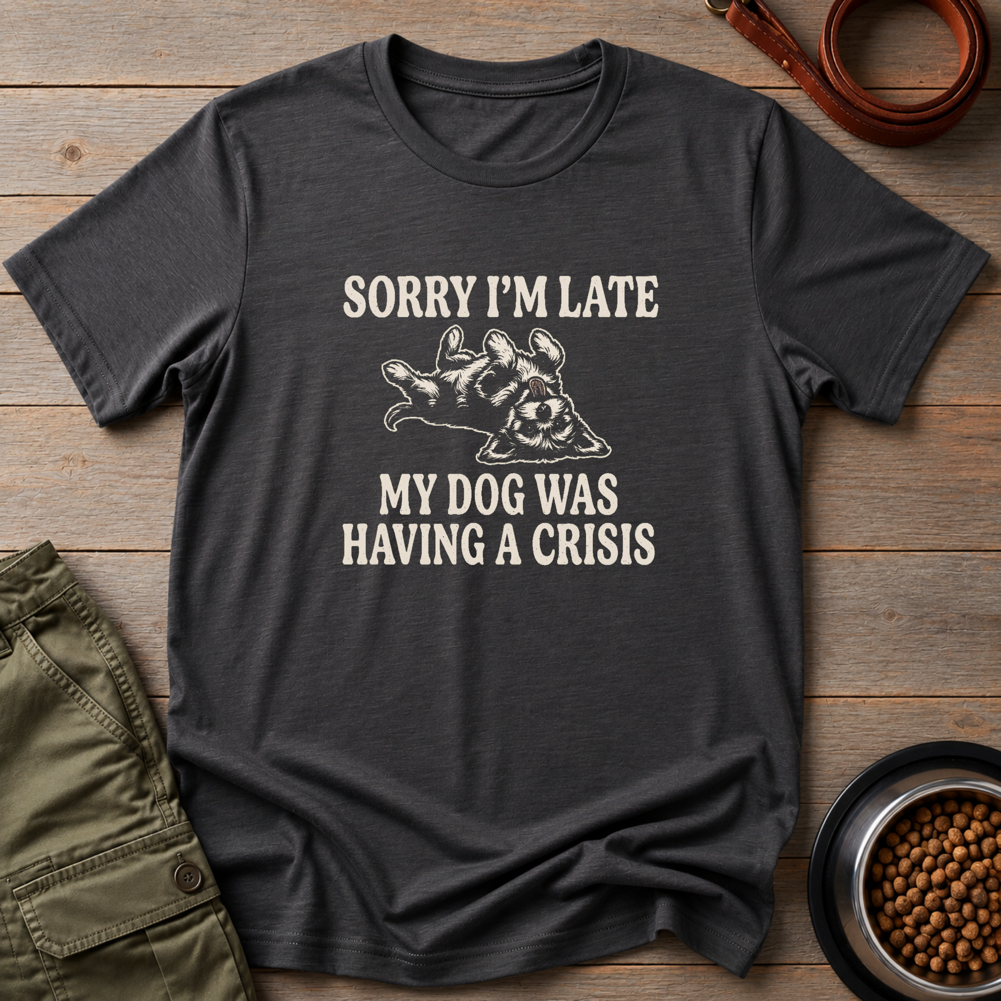My Dog Was Having A Crisis Tee