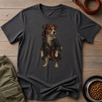 Jack Russell Dressed As Captain Jack Tee