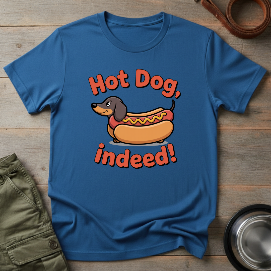 Dachshund Hot Dog Indeed Tee