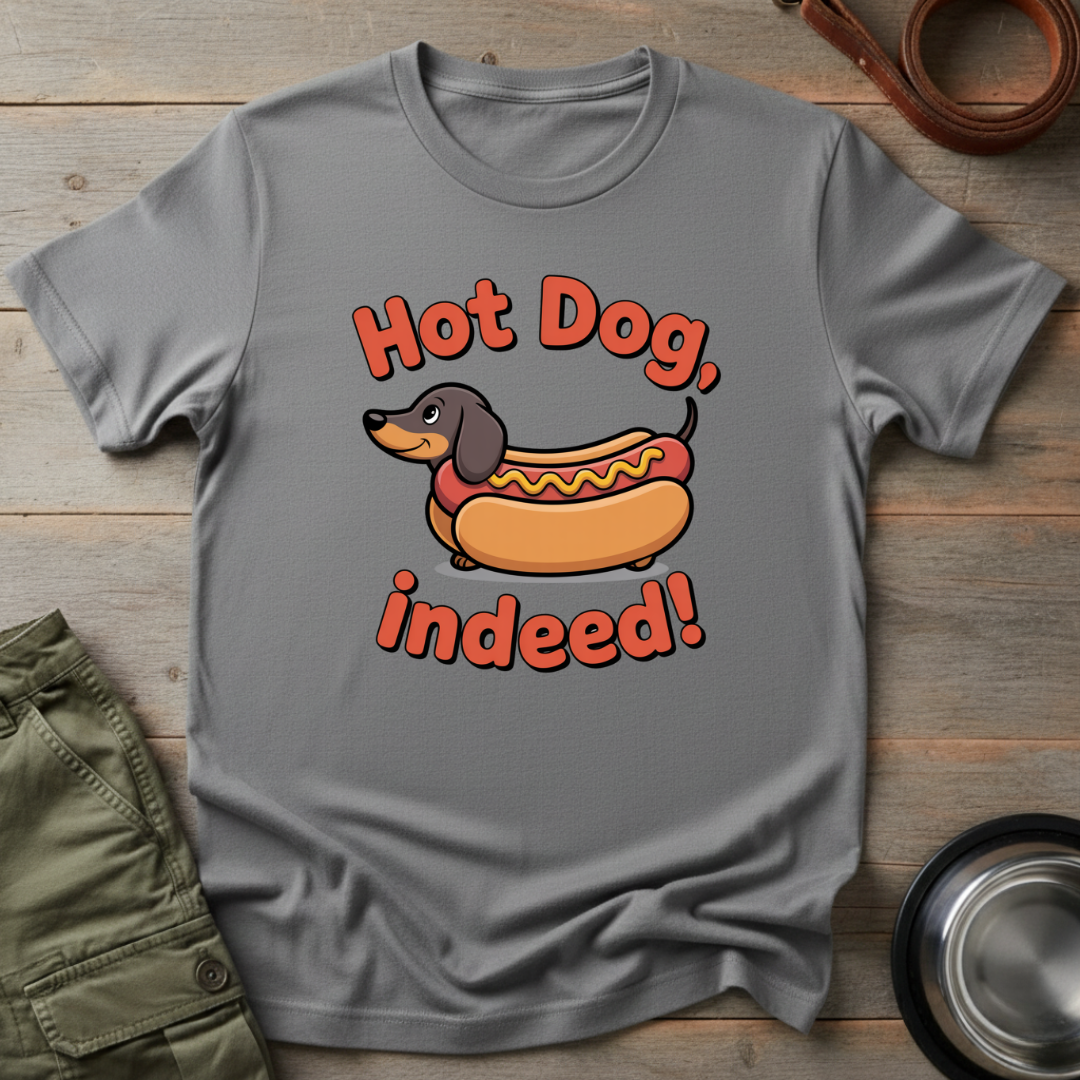 Dachshund Hot Dog Indeed Tee