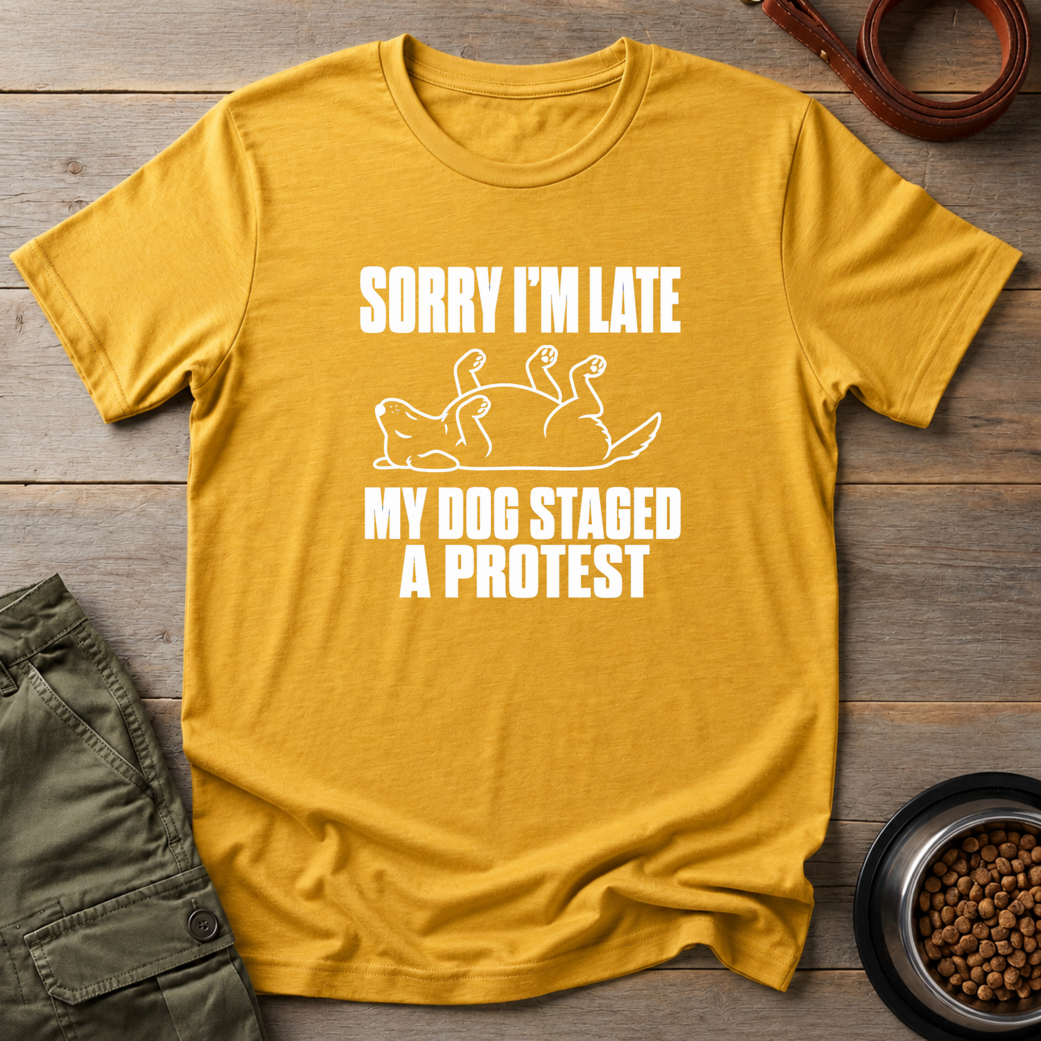 My Dog Staged A Protest Vintage Tee