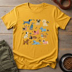 Colorful Funny Dog Tee