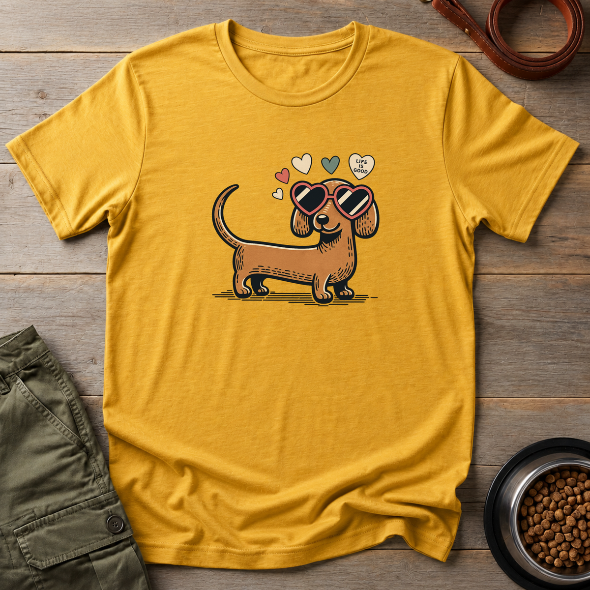 Dachshund Life Is Good Tee