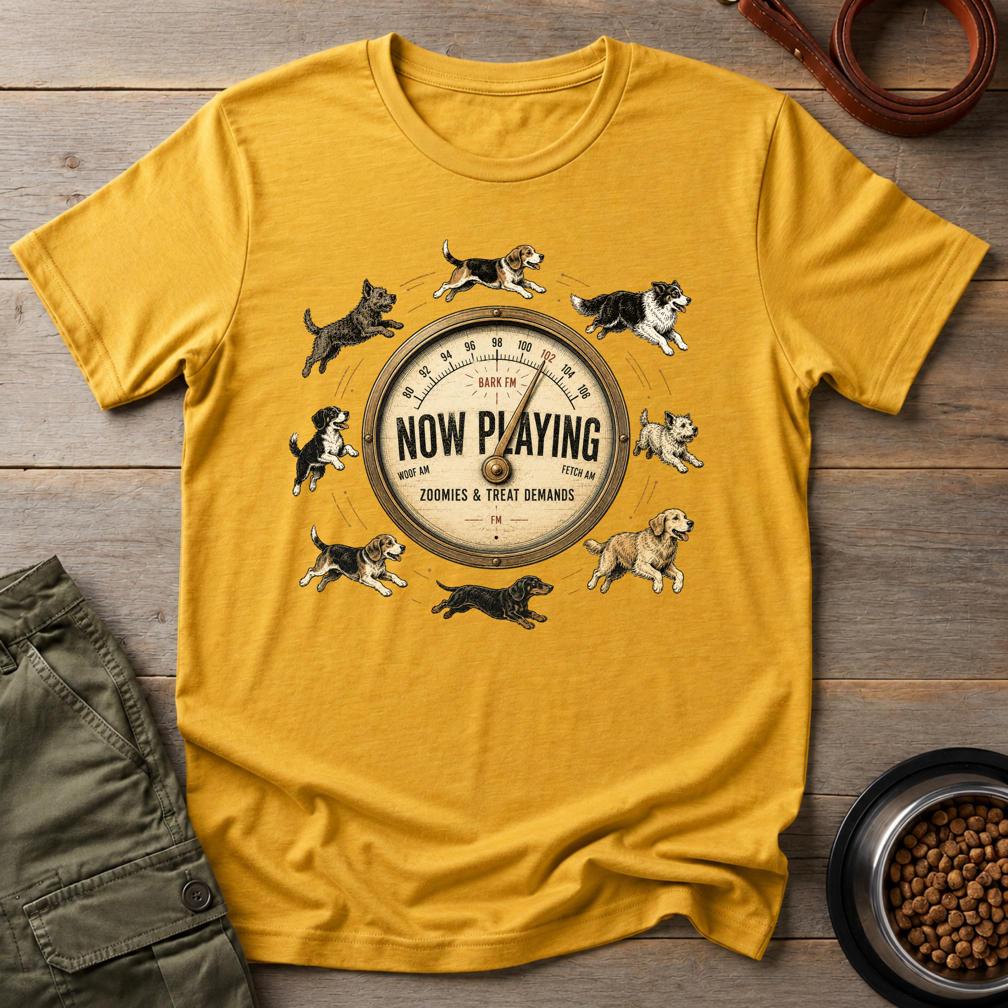Bark FM Now Playing Zoomies & Treat Demands Tee