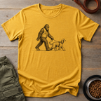 Bigfoot Walking Afghan Hound Tee
