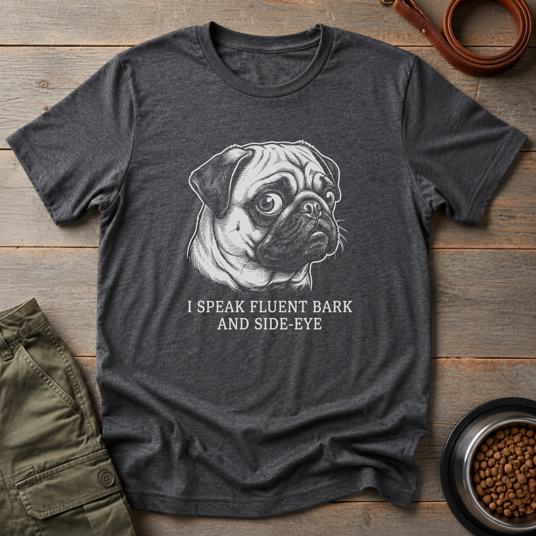 Pug I Speak Fluent Tee