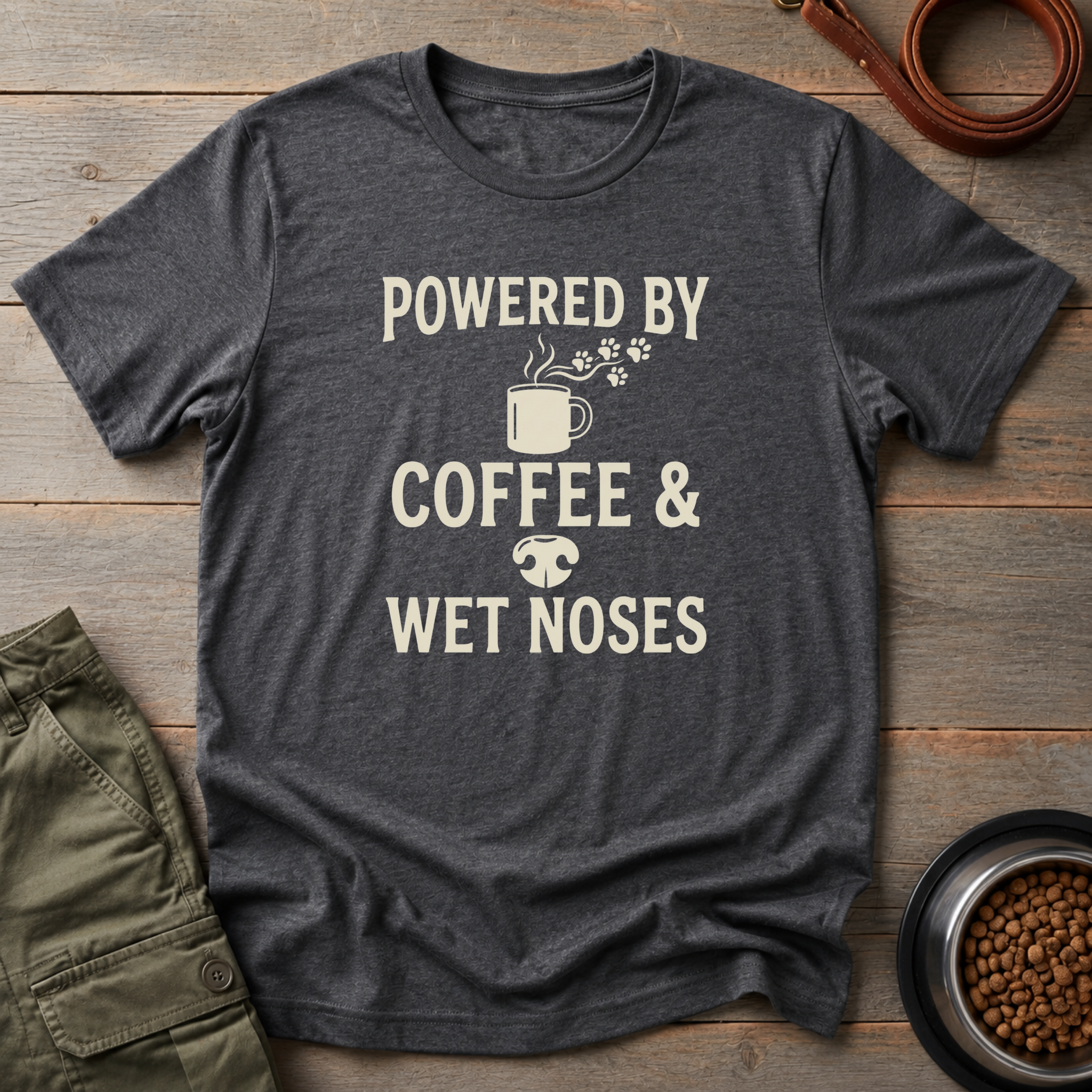 Powered By Coffee & Wet Noses Tee