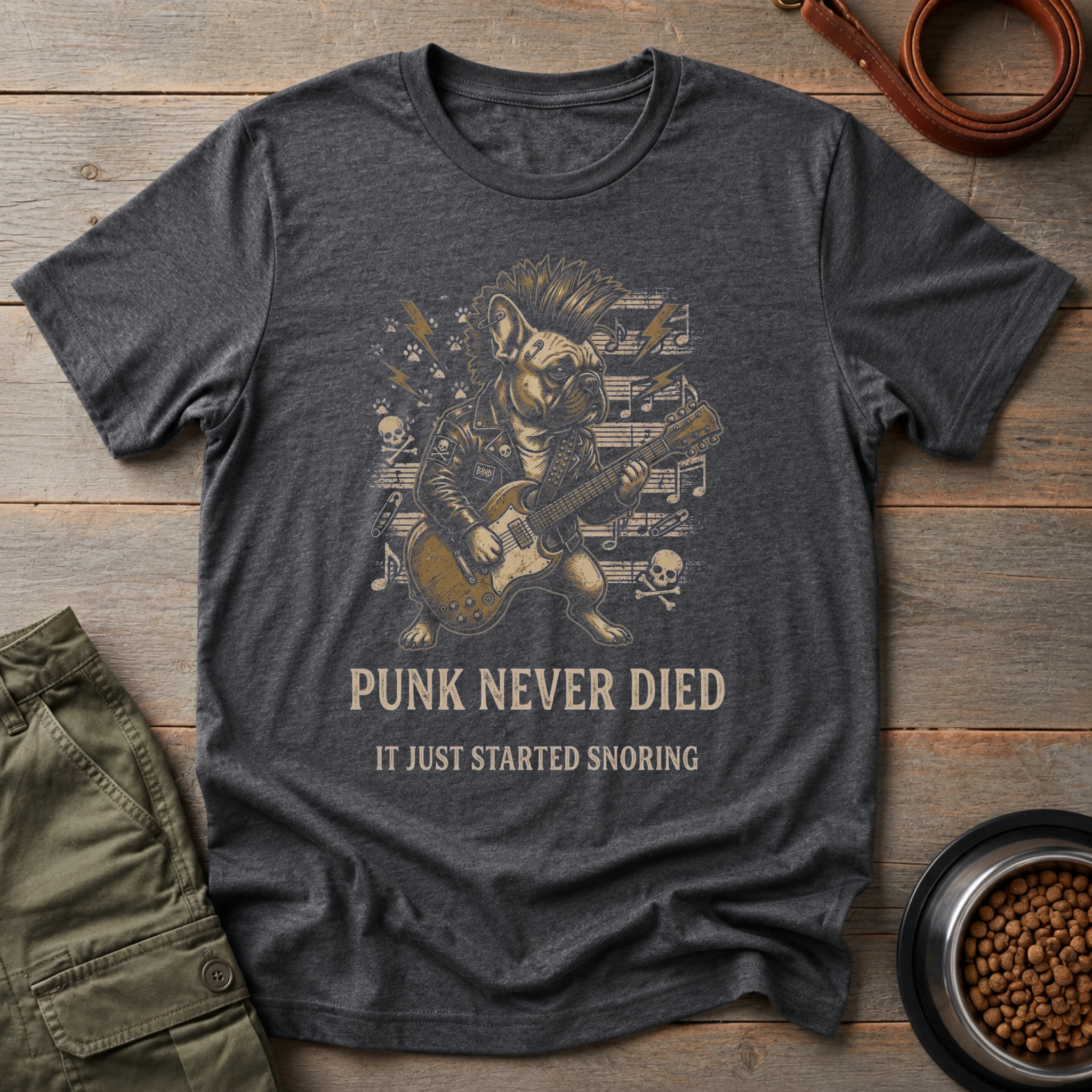 French Bulldog Punk Rock Tee